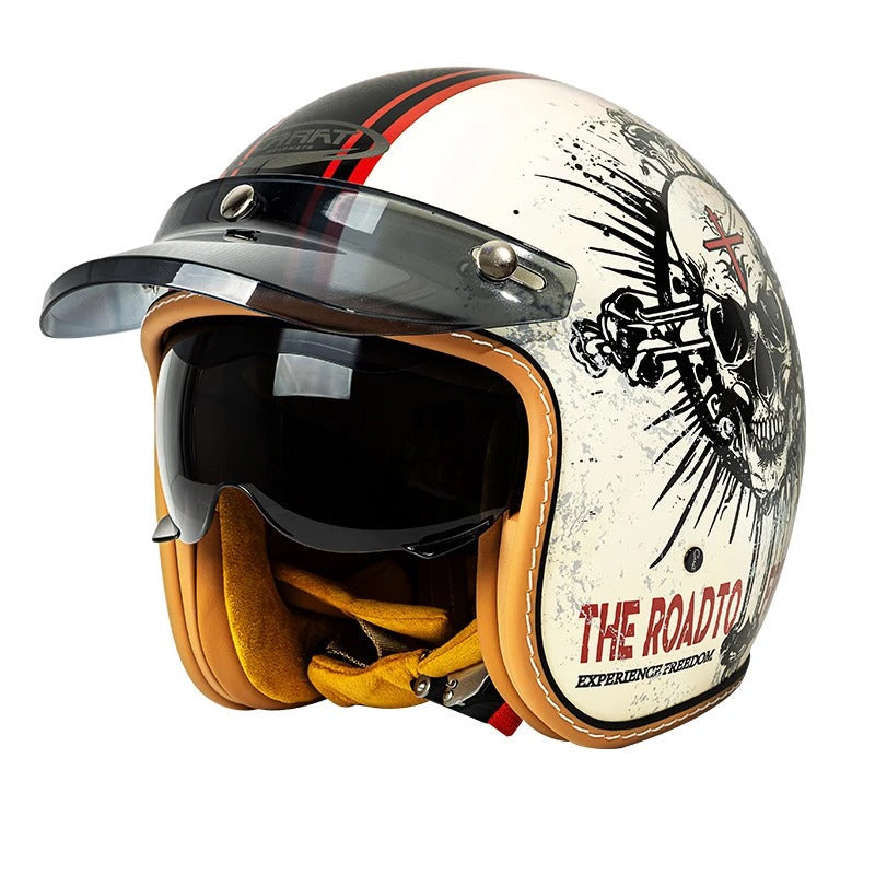 The Street King | Vintage Open Face Helmet – DOT & ECE Approved TARHUS
