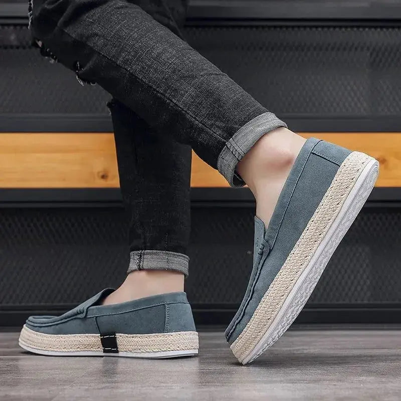 Sebastian | Men's Slip-On Espadrilles with Woven Sole TARHUS  Clothing & Accessories