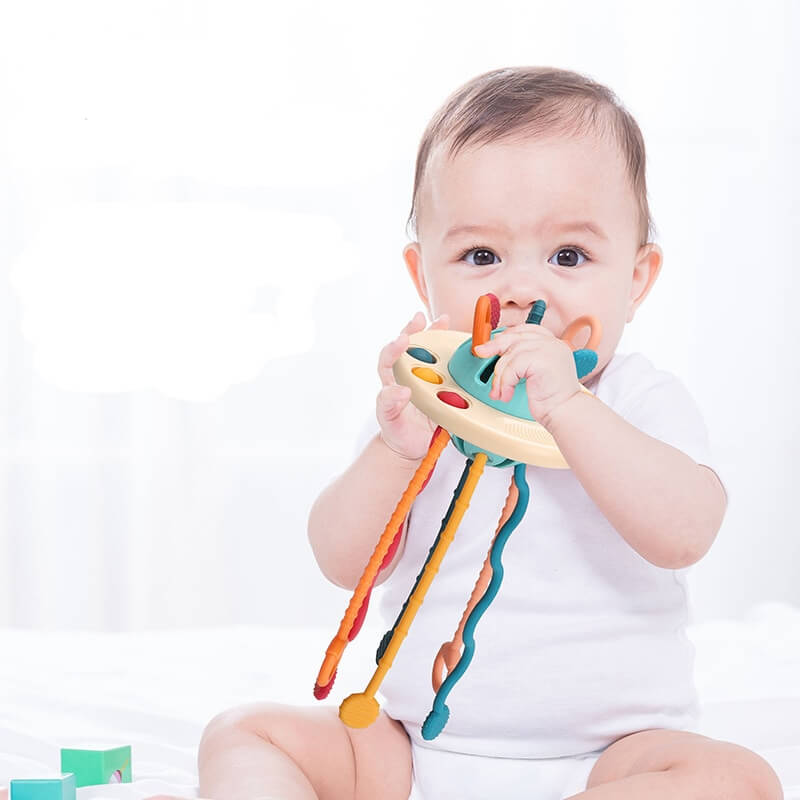 Montessori | Silicone Pulling Toy – Sensory Development & Teething Relief TARHUS