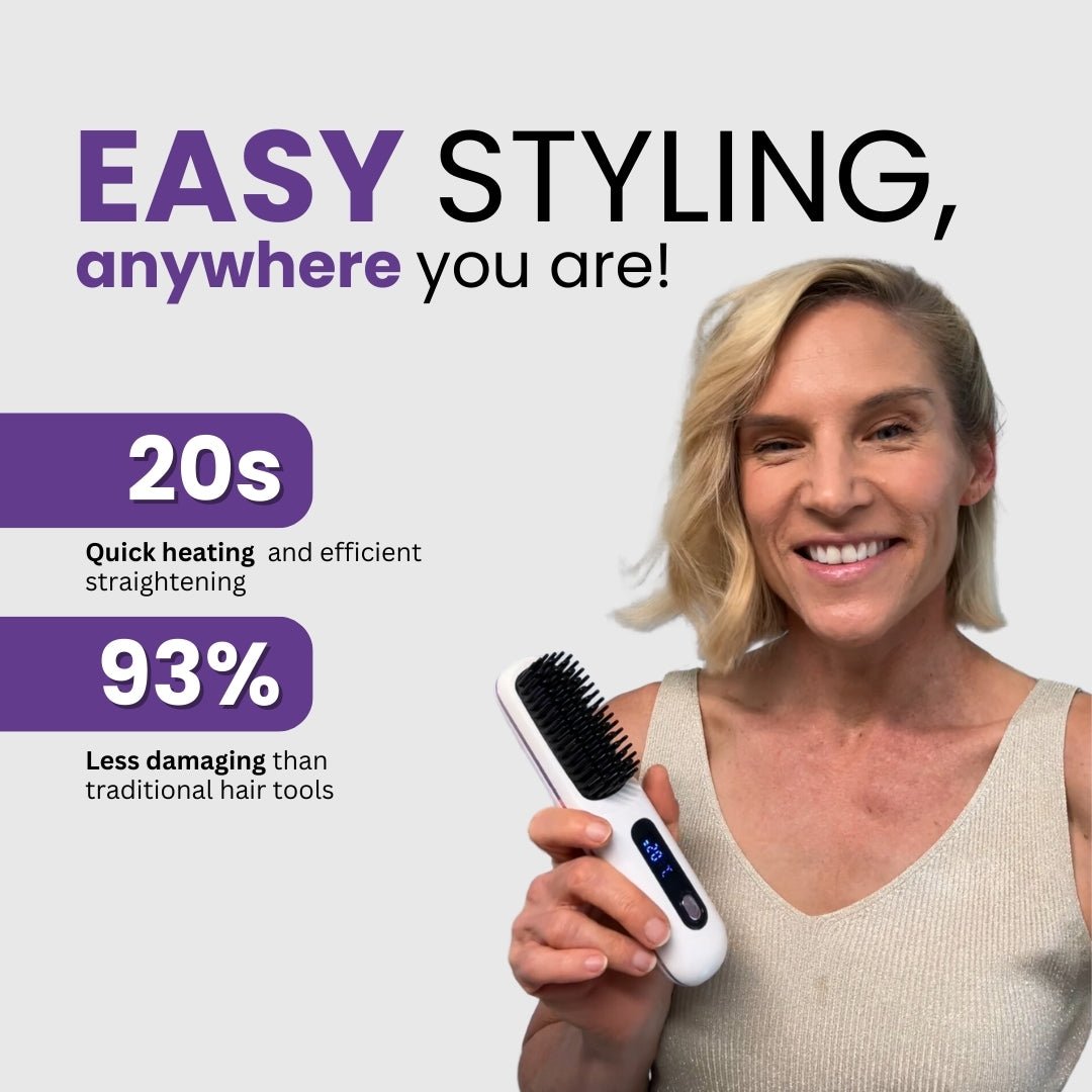 [NEW] Numoya Portable Straightener Brush - GoBrush PRO TARHUS