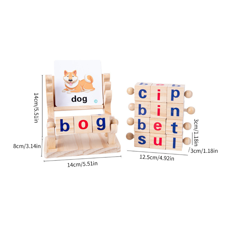 Wordcraft | Wooden Spelling Puzzle – Reading & Word-Building