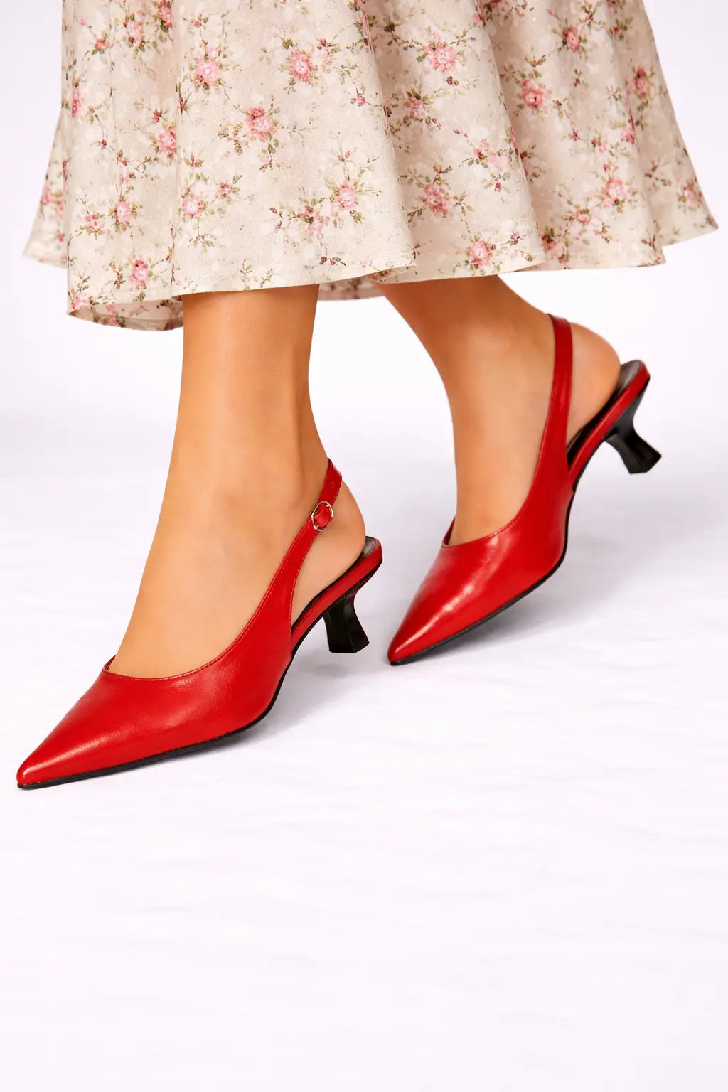 Lucinda | Women Pointed Toe Slingback Kitten Heels TARHUS  women shoes