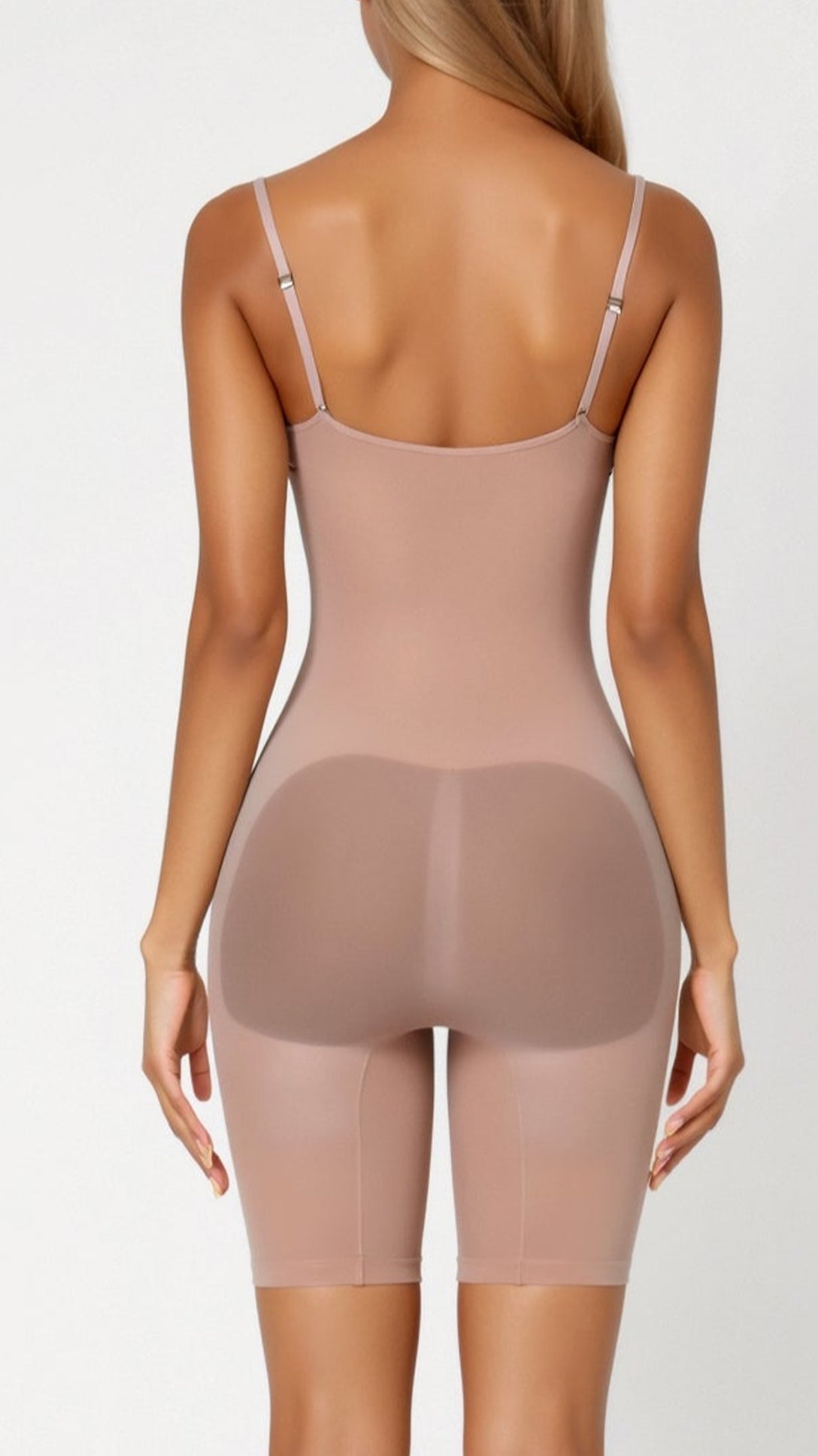 Women's Sleeveless Scoop Neck Mid-Thigh Sculpting Bodysuit TARHUS  Bodysuits