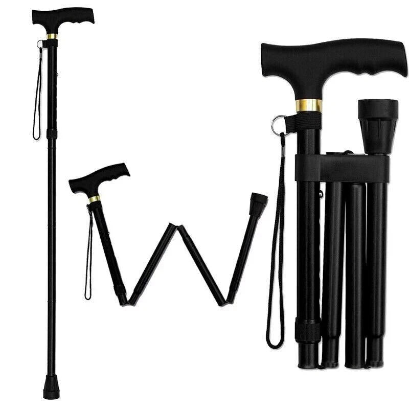 Adjustable Walking Cane for Seniors – Lightweight, Foldable Support Stick with Anti-Slip Rubber Tip & Ergonomic Handle - TARHUS