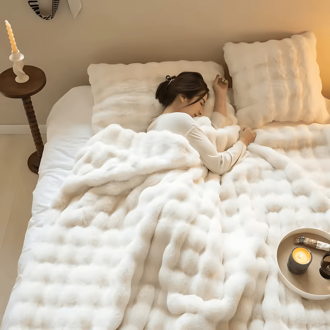 The Square Fleece Blanket – Ultra-Soft Plush Throw for Couch, Bed & Travel | Lightweight, Warm & Machine Washable - TARHUS