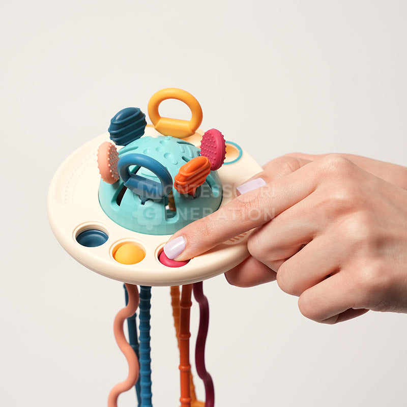 Montessori | Silicone Pulling Toy – Sensory Development & Teething Relief TARHUS