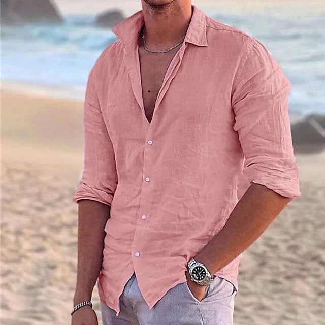 Zander | Leinenhemd Baumwoll-Leinen-Mischung, Lässig für Sommer TARHUS  Shirt