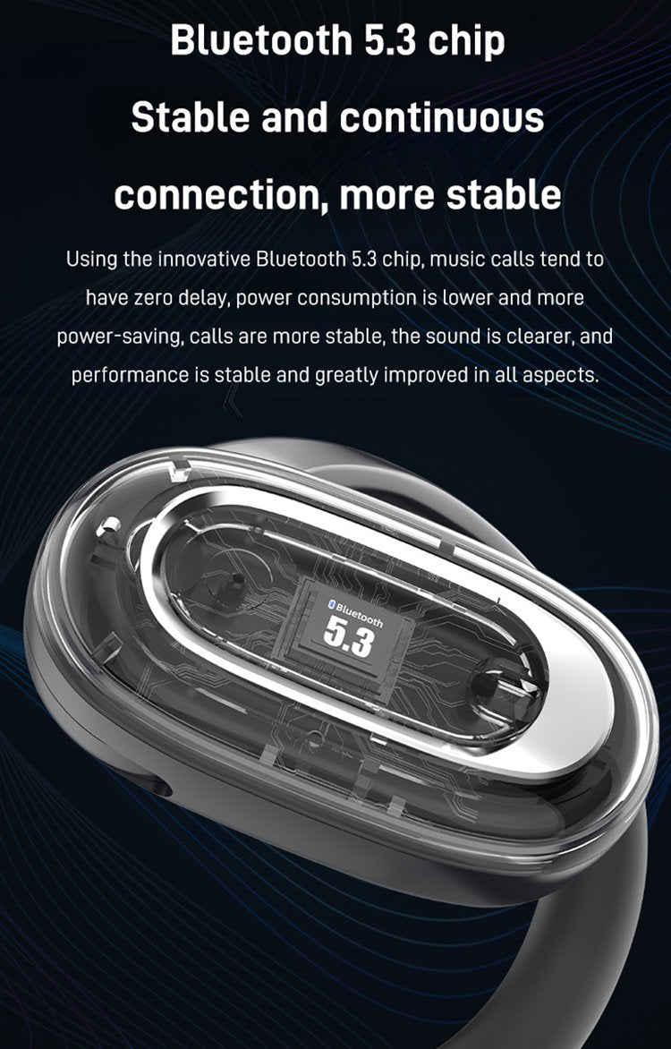 3D Surround Sound Bluetooth Earbuds – Open-Ear Wireless OWS Headphones - TARHUS