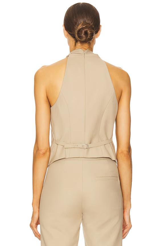 Cross Halter Neck Vest Top - TARHUS