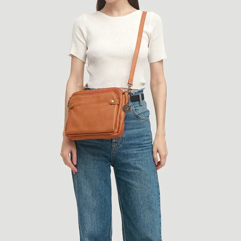 LuxeLeather - Leather Crossbody Bag